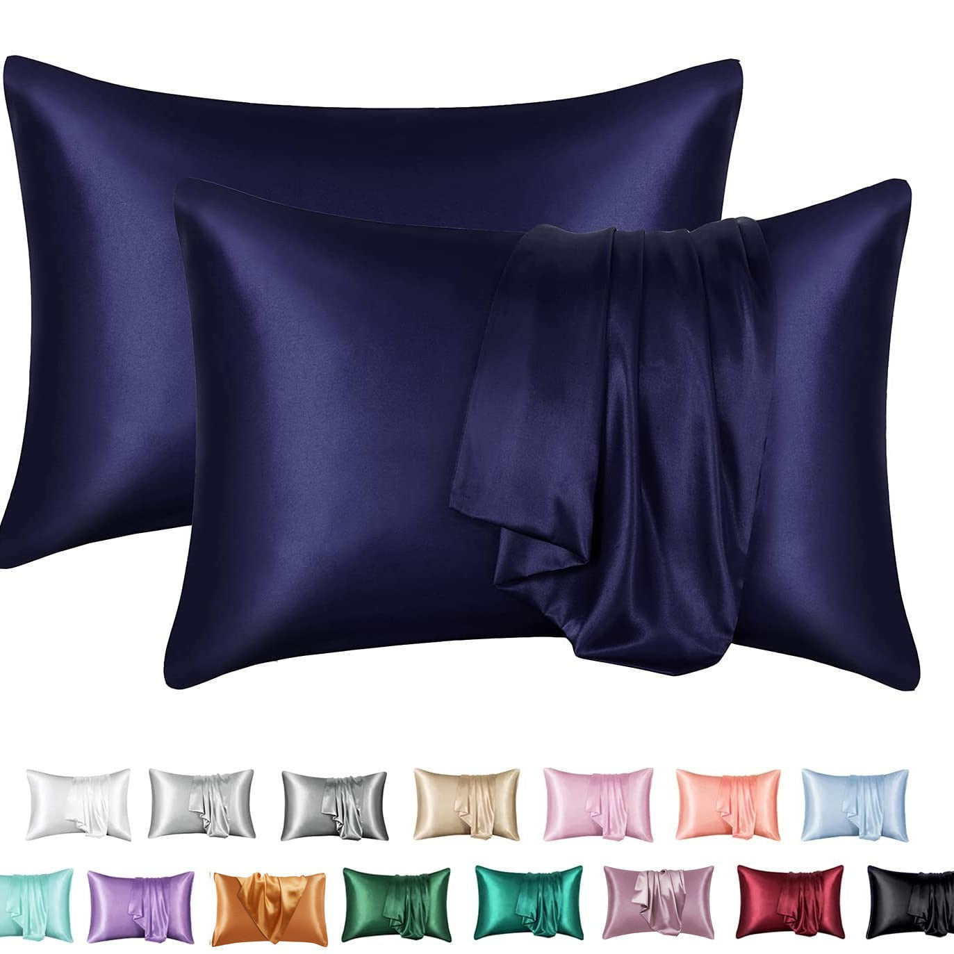 Silk-Feel Pillowcase Set