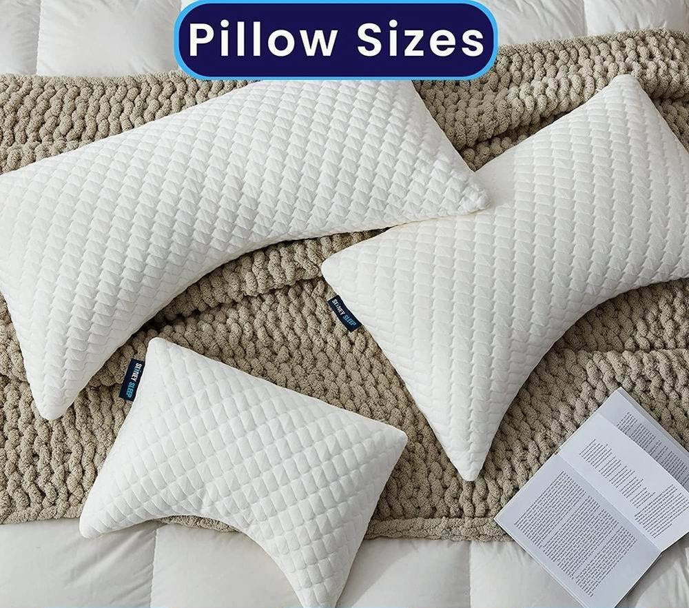 Shredded Memory Foam Pillow with Bamboo Cover